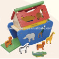 CE standard Noah's Ark wooden animal toys